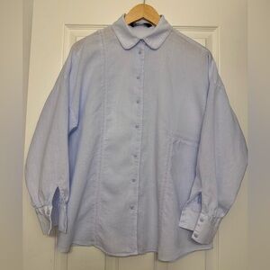 Zara Light Blue Button-Down Shirt